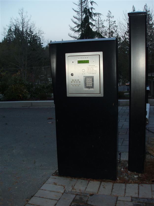 GC 20 Custom kiosk to house commercial telephone entry system